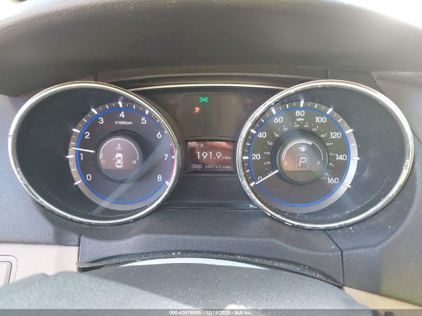 2012 Hyundai Sonata Gls VIN: 5NPEB4AC5CH384977 Lot: 43976585