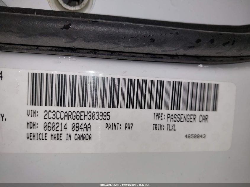 2014 Chrysler 300 VIN: 2C3CCARG6EH303995 Lot: 43976596