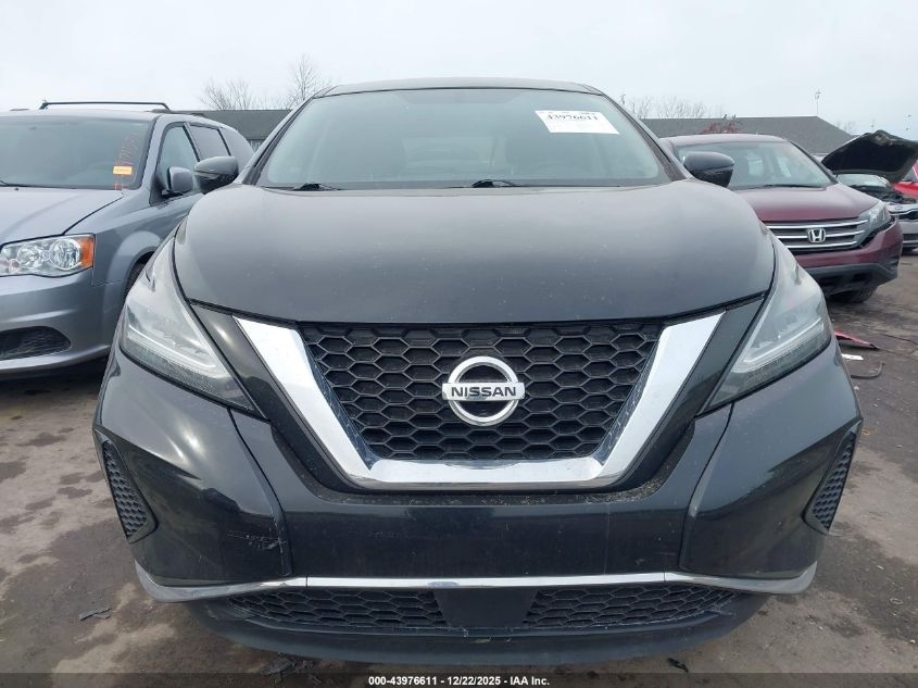 2020 Nissan Murano S Fwd VIN: 5N1AZ2AJ1LN102021 Lot: 43976611