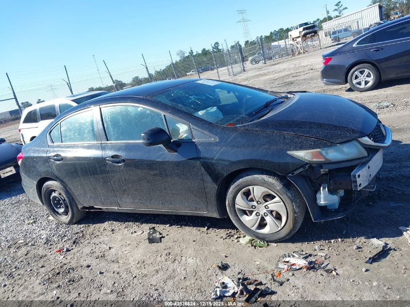 2013 Honda Civic Lx VIN: 19XFB2E52DE028755 Lot: 43976624