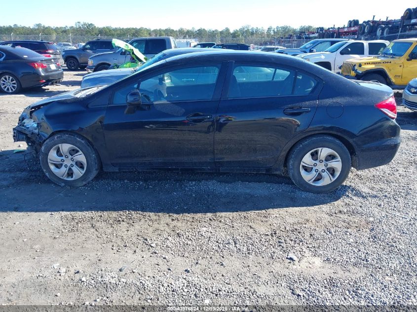 2013 Honda Civic Lx VIN: 19XFB2E52DE028755 Lot: 43976624