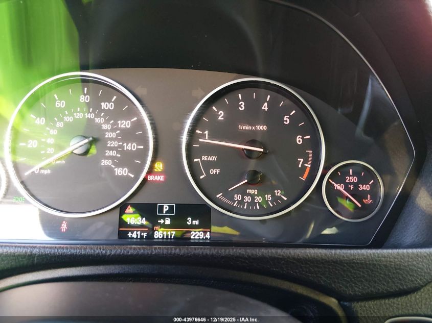 2016 BMW 320I VIN: WBA8A9C52GK619397 Lot: 43976646