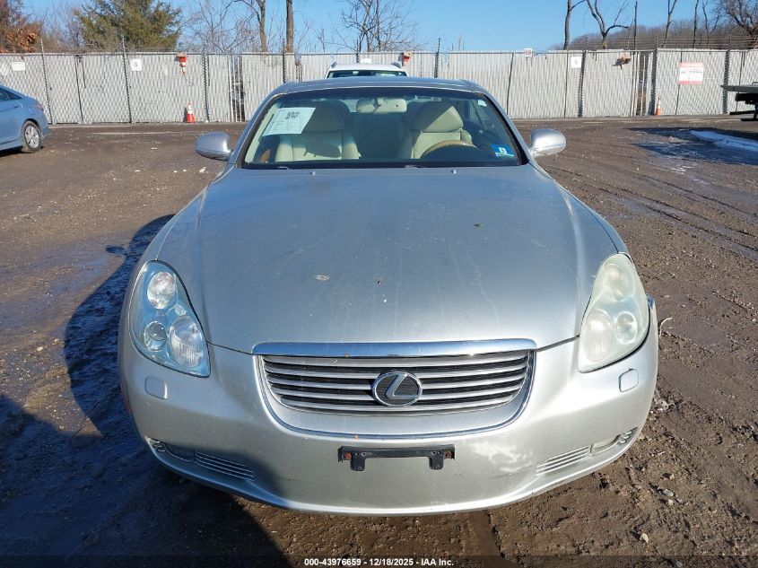 2002 Lexus Sc 430 VIN: JTHFN48Y620012488 Lot: 43976659