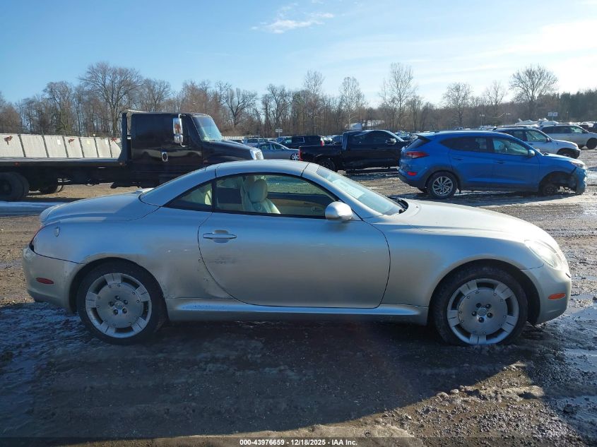 2002 Lexus Sc 430 VIN: JTHFN48Y620012488 Lot: 43976659