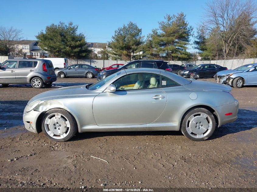 2002 Lexus Sc 430 VIN: JTHFN48Y620012488 Lot: 43976659