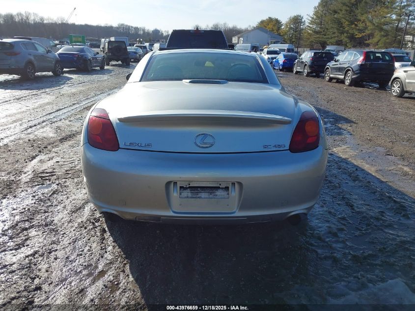 2002 Lexus Sc 430 VIN: JTHFN48Y620012488 Lot: 43976659