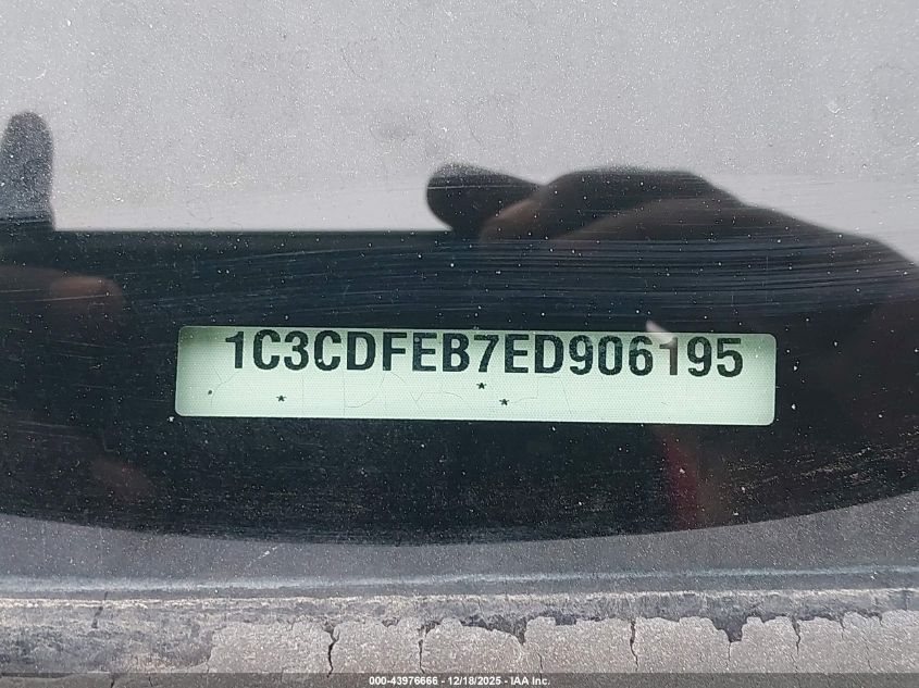 2014 Dodge Dart Gt VIN: 1C3CDFEB7ED906195 Lot: 43976666