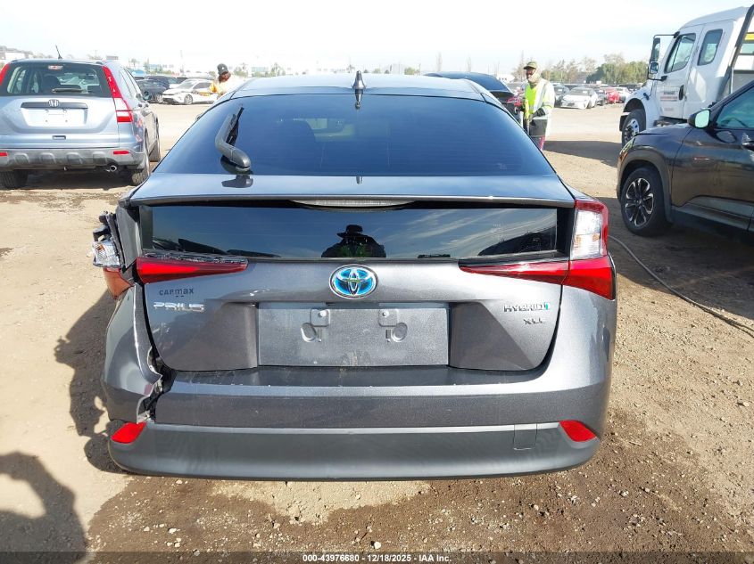 2022 Toyota Prius Xle VIN: JTDKAMFU2N3167571 Lot: 43976680