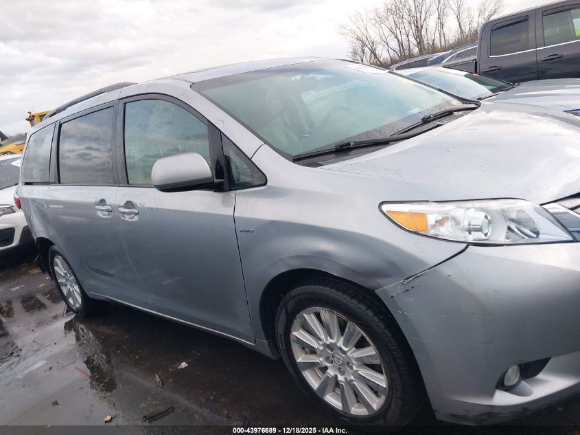 2017 Toyota Sienna Xle Premium 7 Passenger VIN: 5TDDZ3DC6HS163547 Lot: 43976689