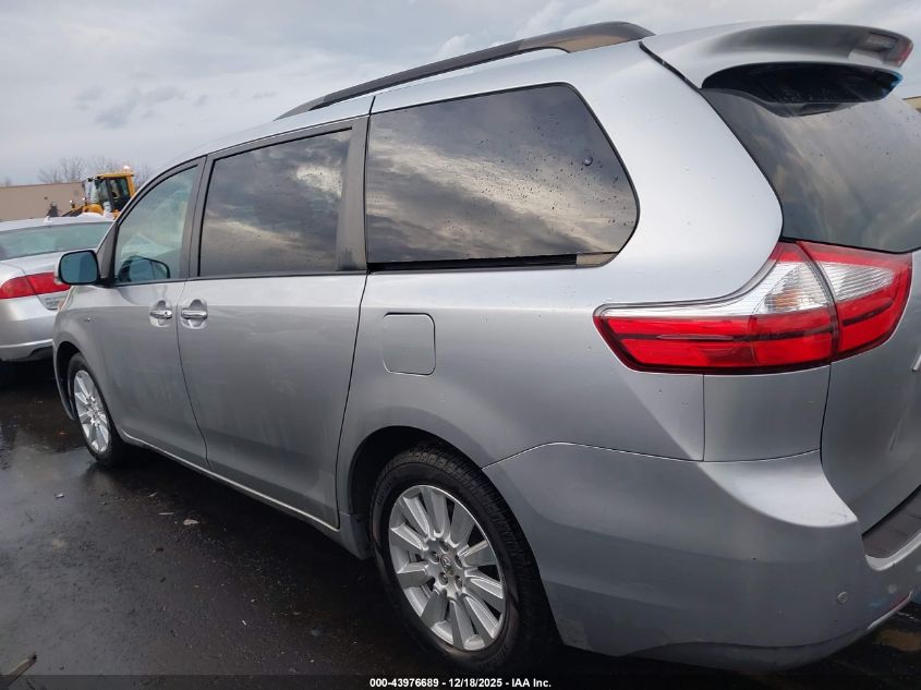 2017 Toyota Sienna Xle Premium 7 Passenger VIN: 5TDDZ3DC6HS163547 Lot: 43976689