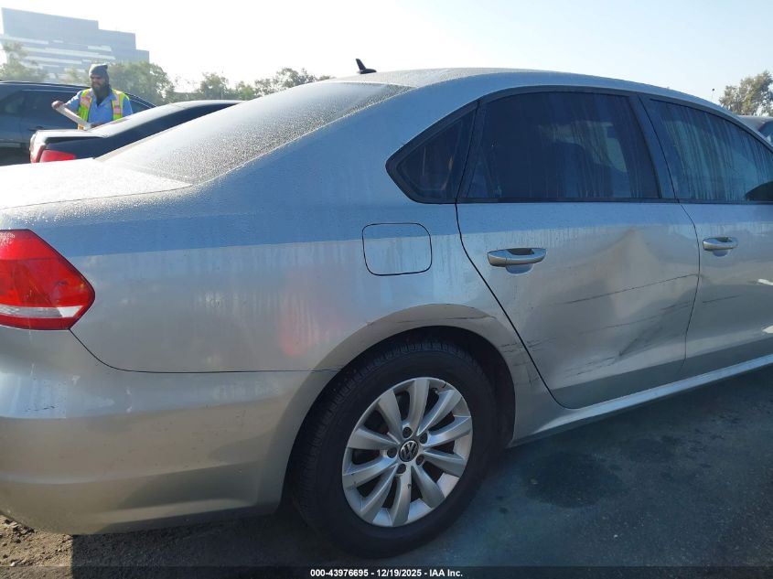 2012 Volkswagen Passat 2.5L S VIN: 1VWAP7A31CC018444 Lot: 43976695