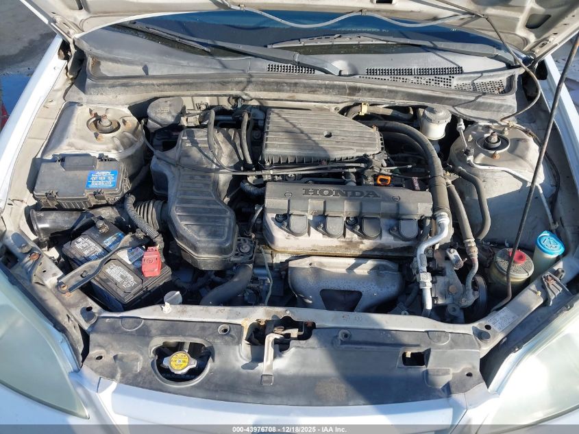 2003 Honda Civic Lx VIN: 2HGES16563H507561 Lot: 43976708