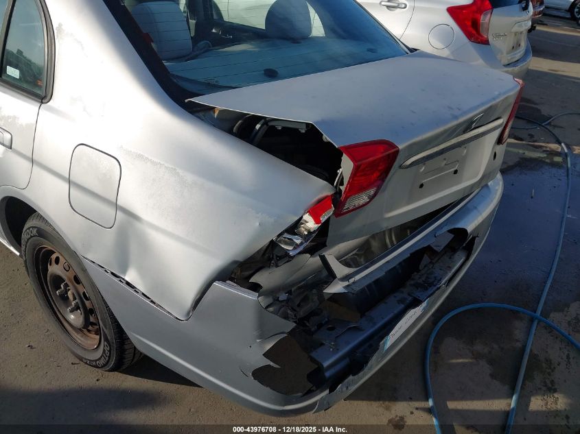 2003 Honda Civic Lx VIN: 2HGES16563H507561 Lot: 43976708