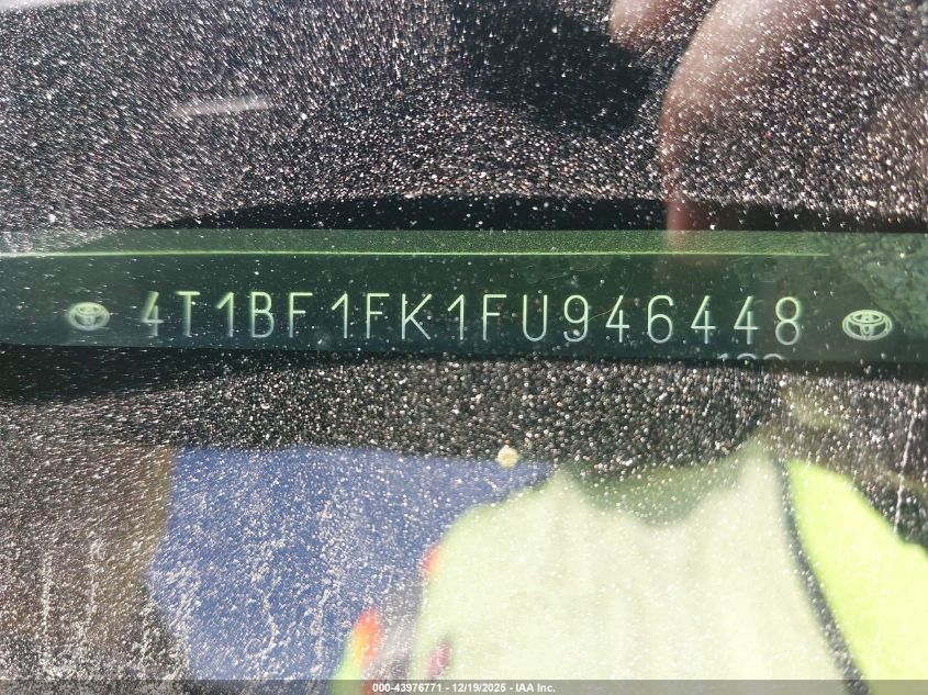 2015 Toyota Camry Se VIN: 4T1BF1FK1FU946448 Lot: 43976771
