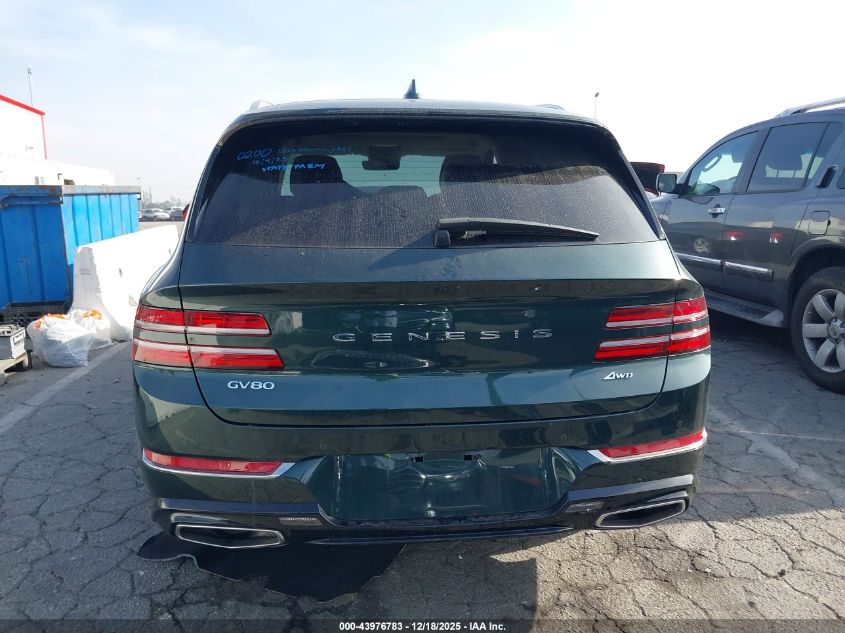 2023 Genesis Gv80 2.5T Awd VIN: KMUHBDSB1PU107433 Lot: 43976783