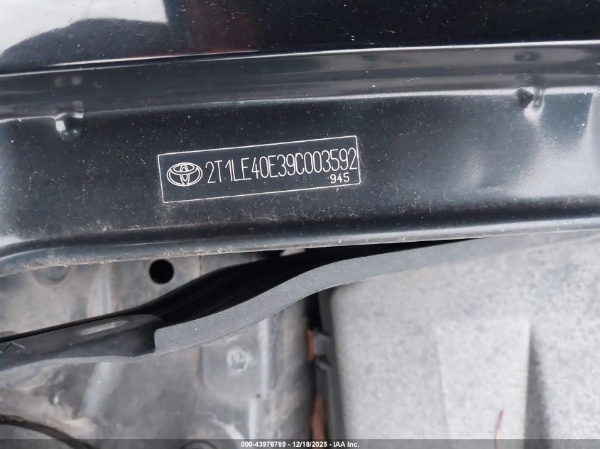 2009 Toyota Matrix S VIN: 2T1LE40E39C003592 Lot: 43976789