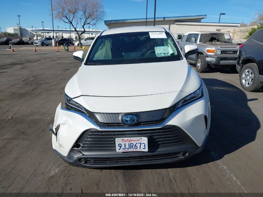 2021 Toyota Venza Le VIN: JTEAAAAHXMJ065302 Lot: 43976801