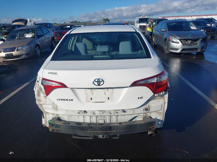 2015 Toyota Corolla Le VIN: 2T1BURHE3FC311356 Lot: 43976827