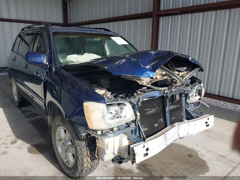 2003 Toyota Highlander VIN: JTEGD21A130050945 Lot: 43976889