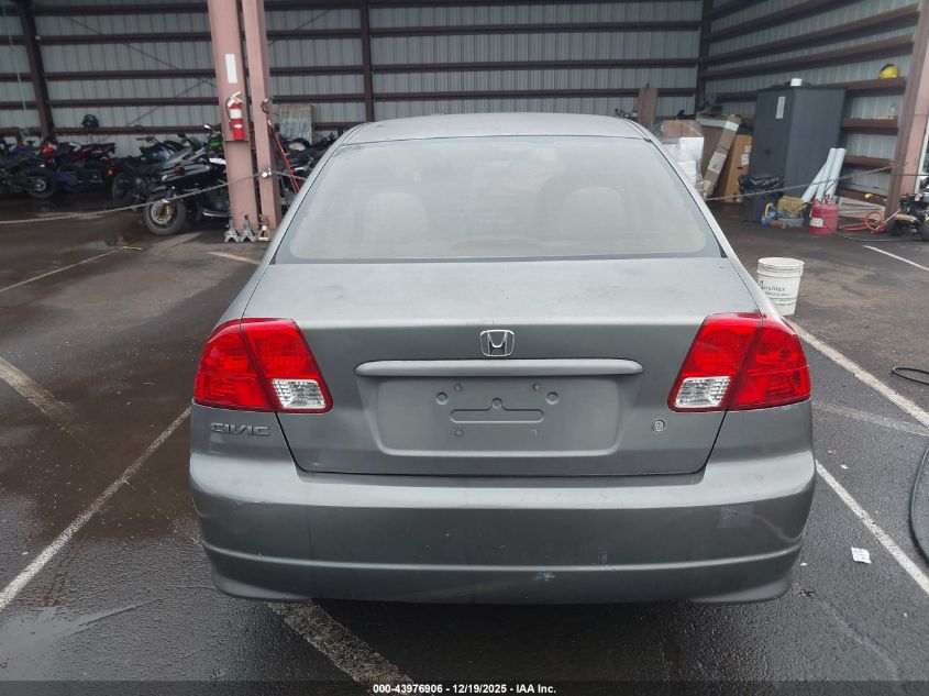 2005 Honda Civic Vp VIN: 2HGES16345H568246 Lot: 43976906