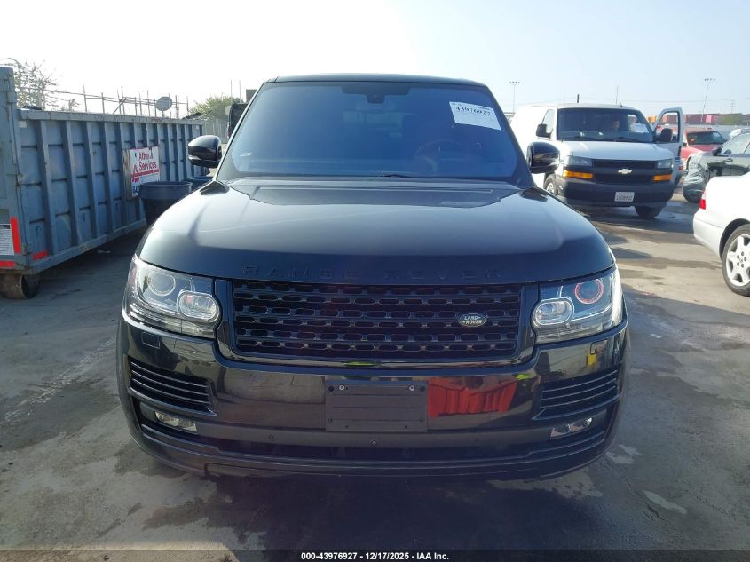 2016 Land Rover Range Rover 5.0L V8 Supercharged VIN: SALGS3EF5GA297478 Lot: 43976927