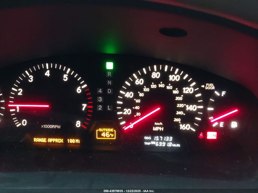 2001 Lexus Ls 430 VIN: JTHBN30F810018875 Lot: 43976935