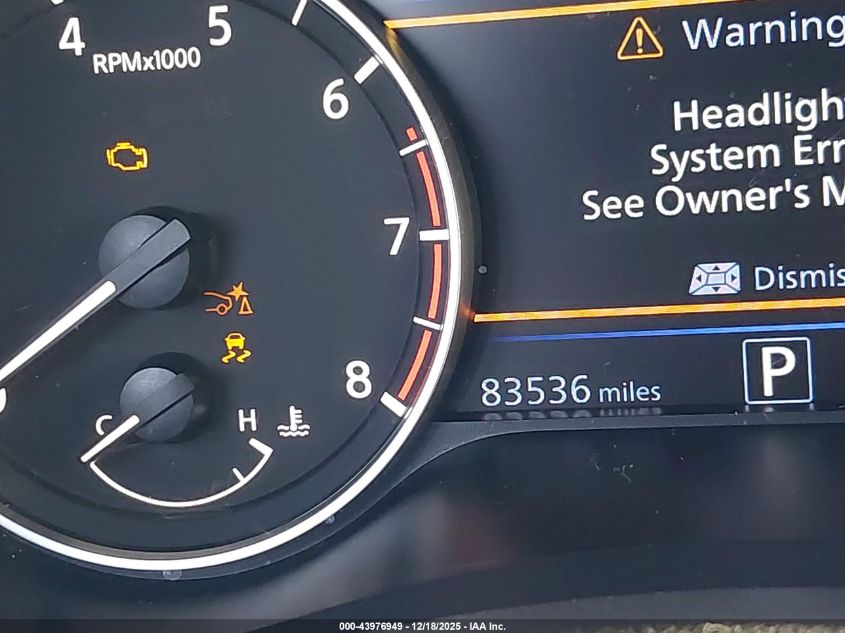 2020 Nissan Altima Sr Fwd VIN: 1N4BL4CVXLC134599 Lot: 43976949