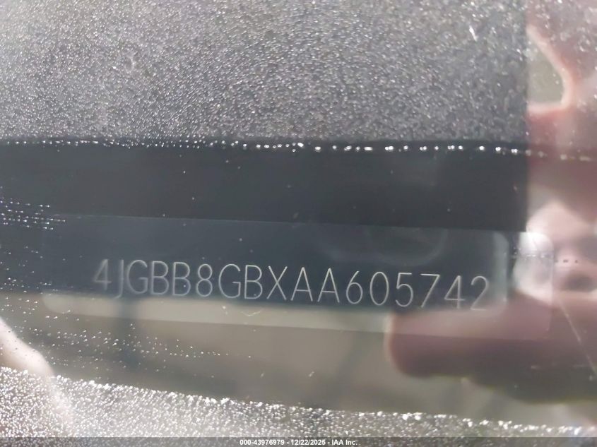 2010 Mercedes-Benz Ml 350 4Matic VIN: 4JGBB8GBXAA605742 Lot: 43976979