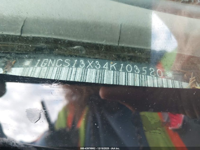 2004 Chevrolet Blazer Ls VIN: 1GNCS13X34K103520 Lot: 43976982