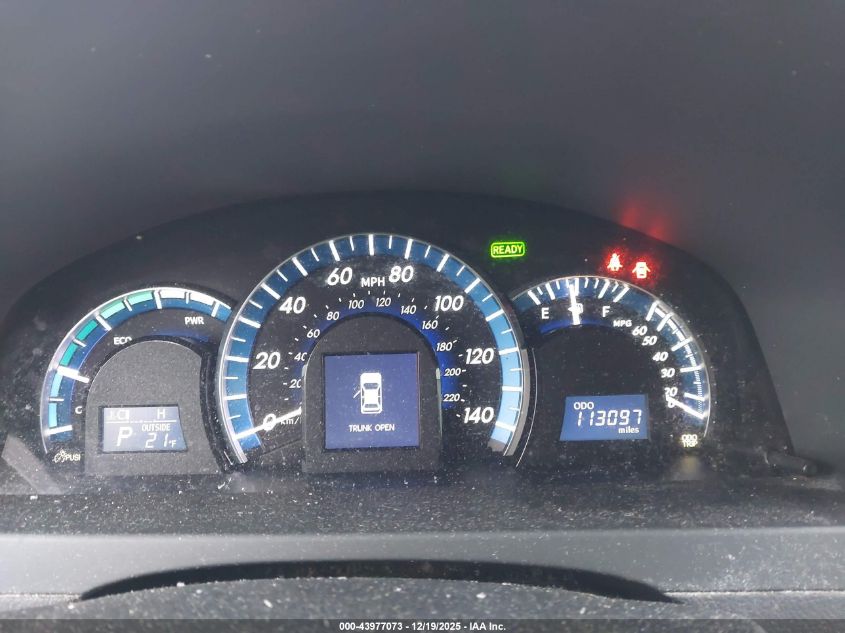 2012 Toyota Camry Hybrid Le VIN: 4T1BD1FK2CU013630 Lot: 43977073