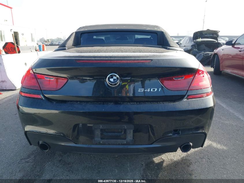 2016 BMW 640I VIN: WBA6F1C57GGT83293 Lot: 43977130