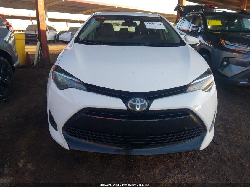 2019 Toyota Corolla Le VIN: 2T1BURHE0KC196208 Lot: 43977134