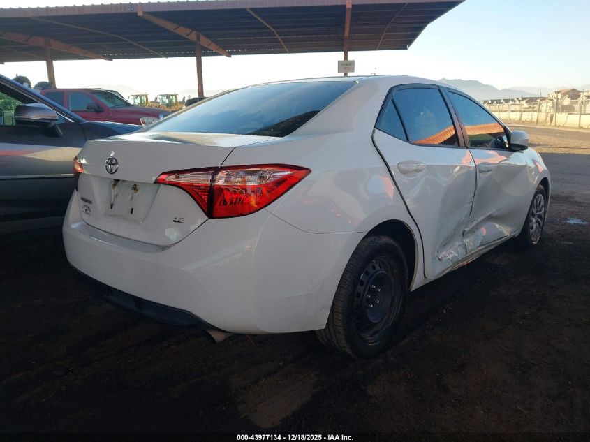 2019 Toyota Corolla Le VIN: 2T1BURHE0KC196208 Lot: 43977134