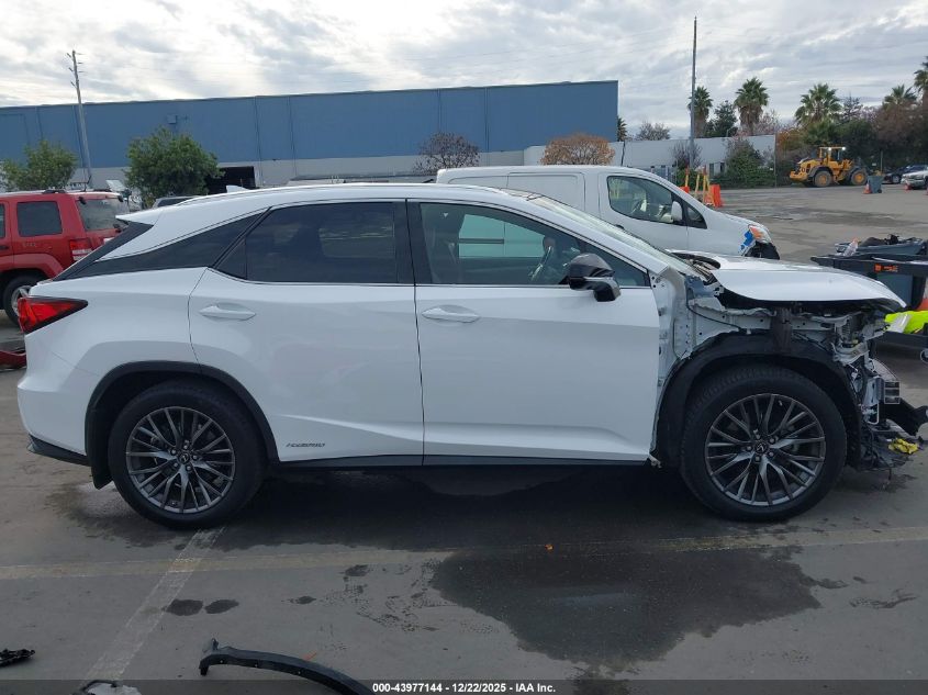 2018 Lexus Rx 450H F Sport VIN: 2T2BGMCA2JC021760 Lot: 43977144