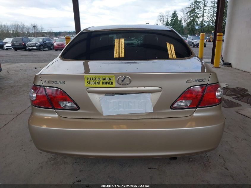 2003 Lexus Es 300 VIN: JTHBF30G736004911 Lot: 43977174