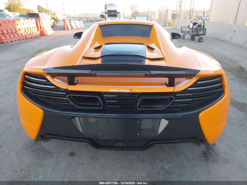 2016 Mclaren 650S VIN: SBM11FAA5GW006189 Lot: 43977184