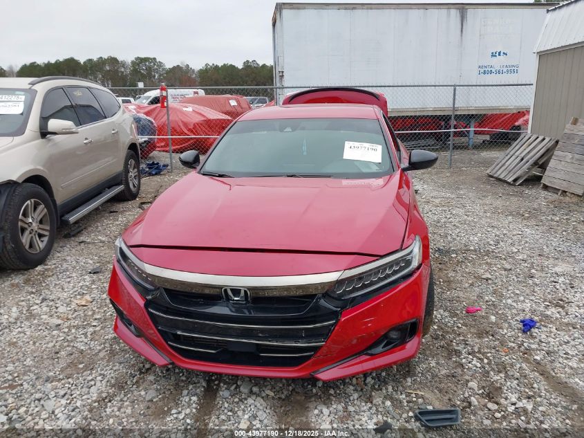 2021 Honda Accord Sport VIN: 1HGCV1F3XMA098820 Lot: 43977190