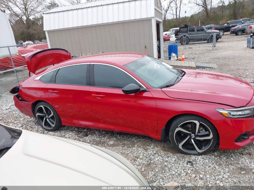 2021 Honda Accord Sport VIN: 1HGCV1F3XMA098820 Lot: 43977190