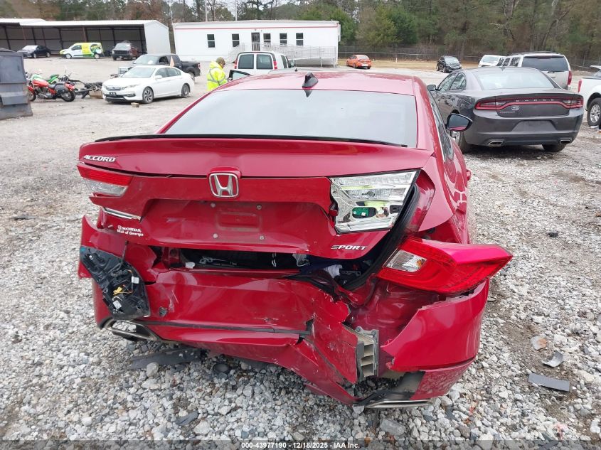 2021 Honda Accord Sport VIN: 1HGCV1F3XMA098820 Lot: 43977190