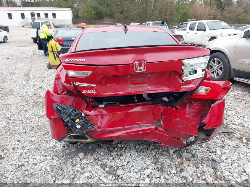 2021 Honda Accord Sport VIN: 1HGCV1F3XMA098820 Lot: 43977190