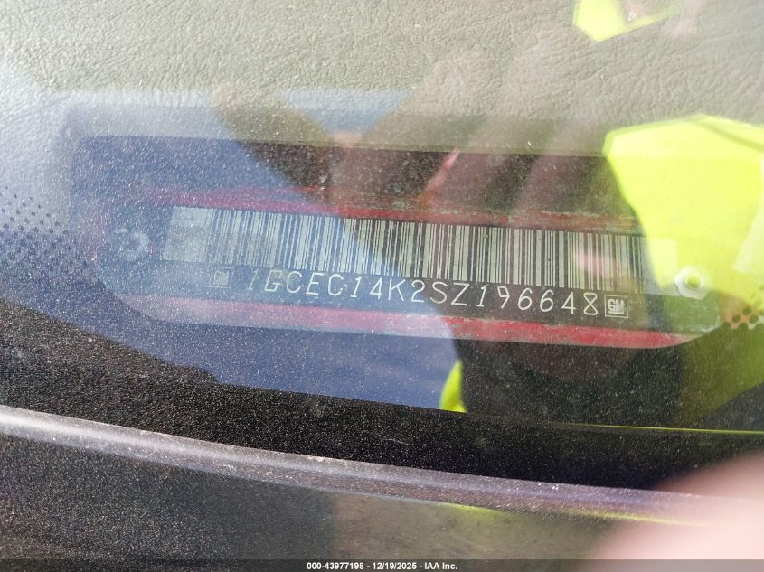 1995 Chevrolet Gmt-400 C1500 VIN: 01GCEC14K2SZ19664 Lot: 43977198