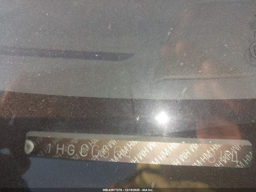 2000 Honda Accord 2.3 Lx VIN: 1HGCG564XYA005844 Lot: 43977276