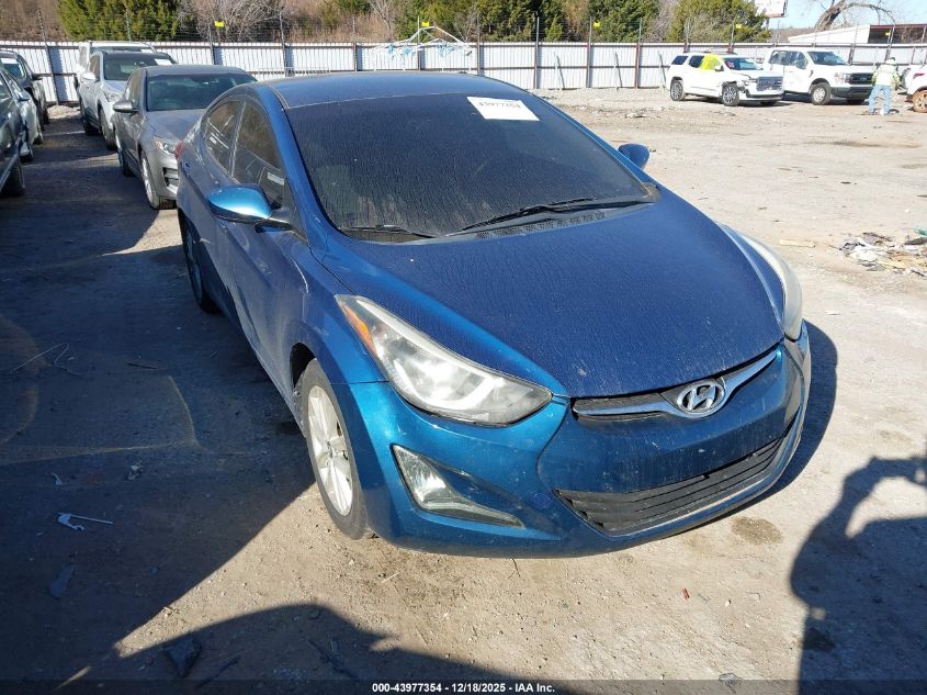 2014 Hyundai Elantra Se VIN: KMHDH4AE7EU182559 Lot: 43977354