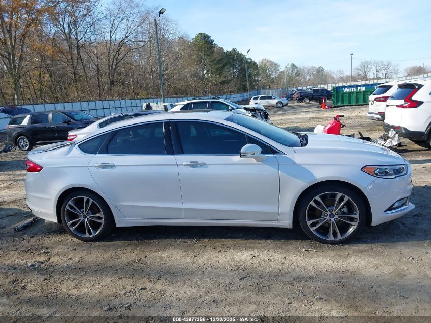 2017 Ford Fusion Titanium VIN: 3FA6P0K95HR391908 Lot: 43977356