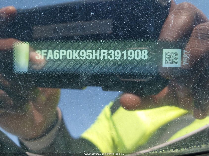 2017 Ford Fusion Titanium VIN: 3FA6P0K95HR391908 Lot: 43977356