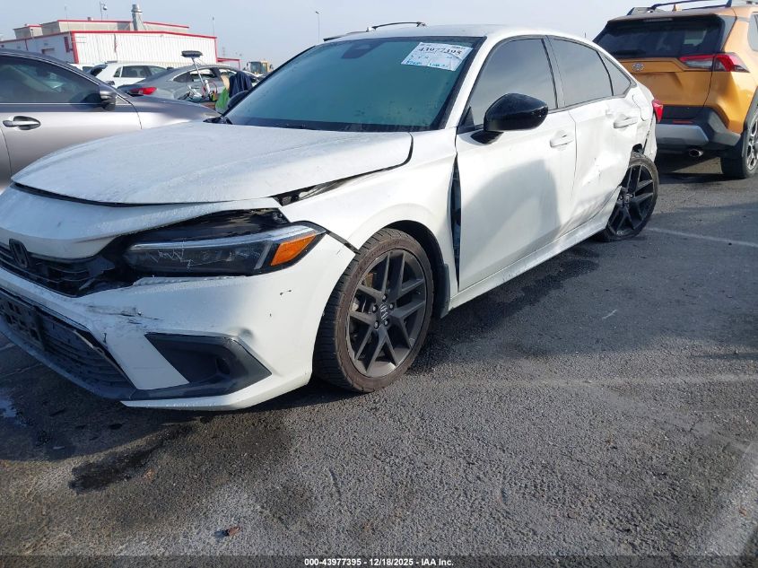2022 Honda Civic Sport VIN: 2HGFE2F59NH525461 Lot: 43977395