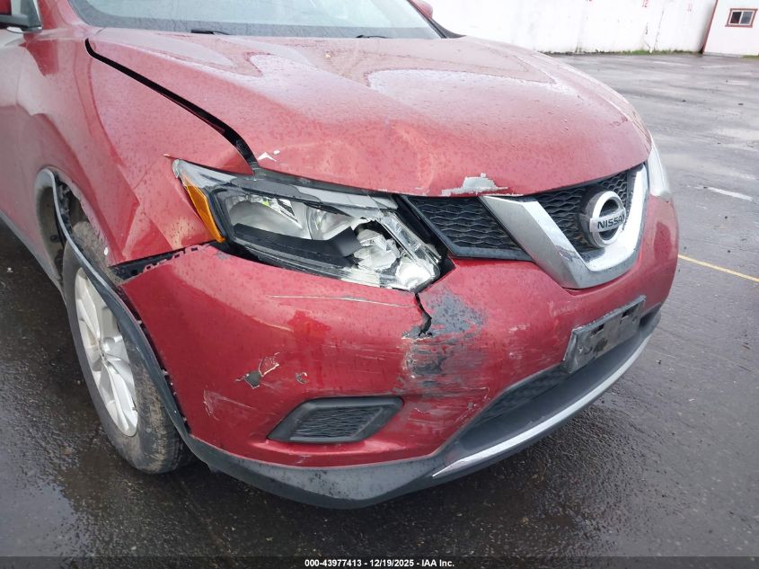 2016 Nissan Rogue Sv VIN: JN8AT2MV9GW145787 Lot: 43977413