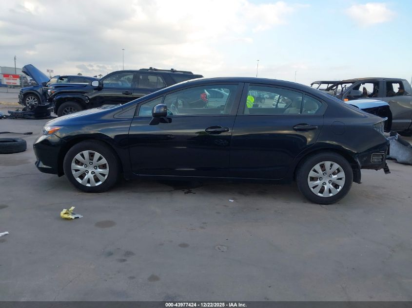 2012 Honda Civic Lx VIN: 19XFB2F52CE038019 Lot: 43977424