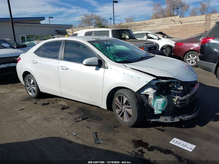 2015 Toyota Corolla Le Eco Plus VIN: 5YFBPRHE1FP200246 Lot: 43977450