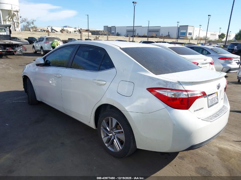2015 Toyota Corolla Le Eco Plus VIN: 5YFBPRHE1FP200246 Lot: 43977450